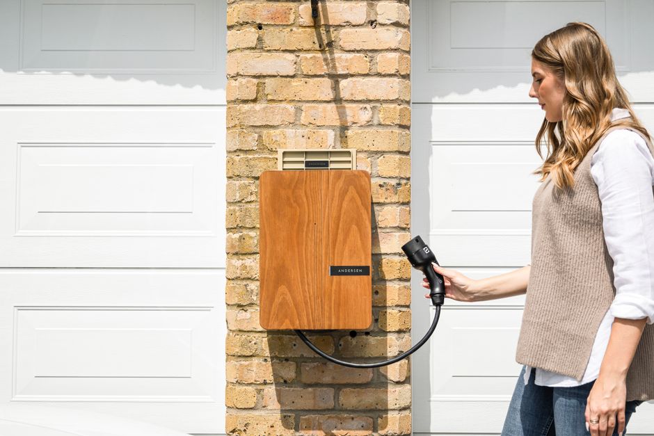 EV charging station installation in a Montreal residential garage